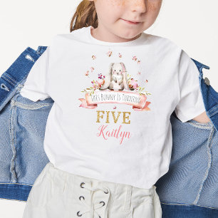 Some Bunny is Turning Five 5th Birthday T-Shirt