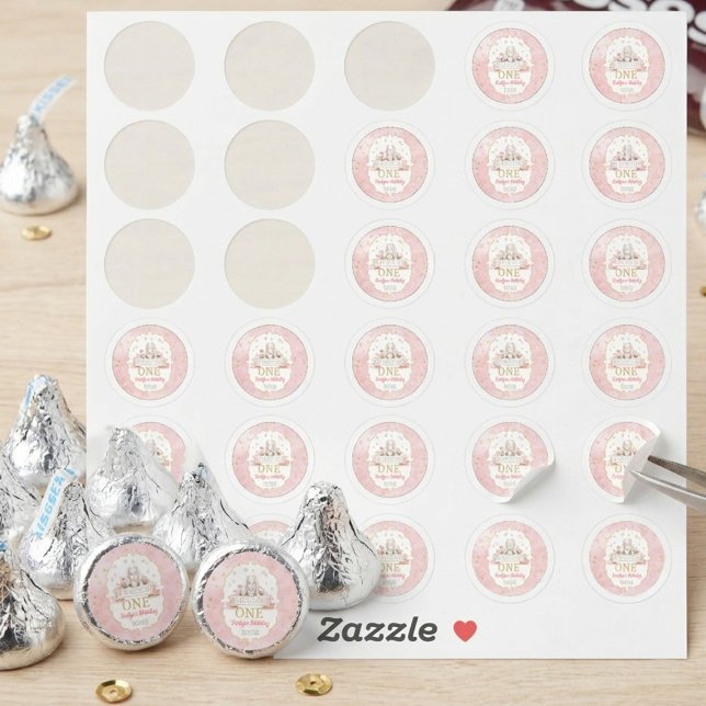 Some Bunny is Turning One 1st Birthday 0.75" Favor Sticker (Creator Uploaded)