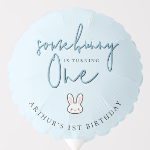 Some Bunny is turning One 1st Birthday Celebration Balloon