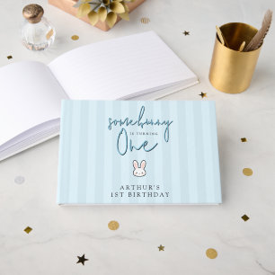 Some Bunny is turning One 1st Birthday Celebration Guest Book