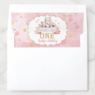 Some Bunny is Turning One 1st Birthday Envelope Liner