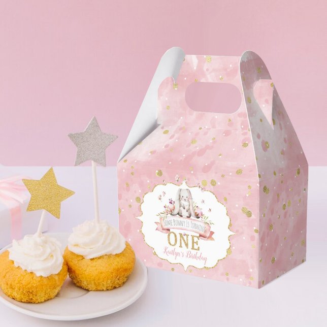 Some Bunny is Turning One 1st Birthday Favor Boxes (Creator Uploaded)