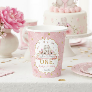 Some Bunny is Turning One 1st Birthday Paper Cups