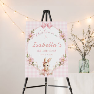 Some Bunny is Turning One 1st Birthday Welcome Foam Board