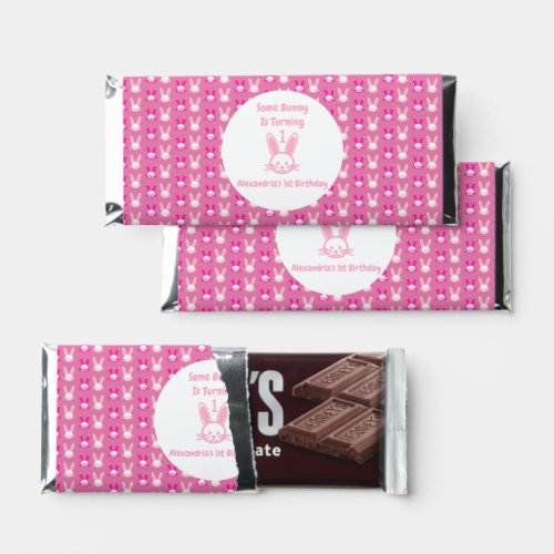 Some Bunny Is Turning One Birthday Hershey Bar Favors
