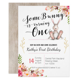 Bunny Birthday Invitation 6