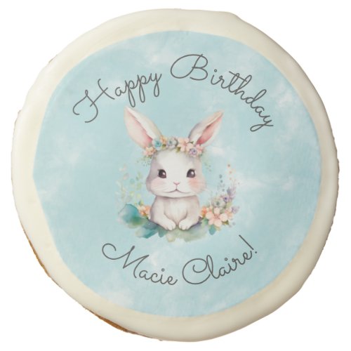 Some_bunny Is Turning One Bunny 1st Birthday Party Sugar Cookie