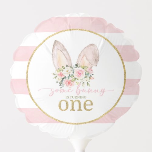 Some Bunny is turning ONE Bunny Ears Balloon