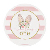 Some Bunny is turning ONE (Bunny Ears)  Edible Frosting Rounds (Front)