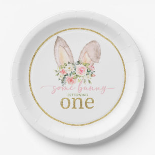 Some Bunny is turning ONE (Bunny Ears) Paper Plates