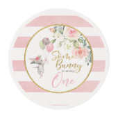 Some Bunny is turning ONE Cupcake Topper -  Edible Frosting Rounds (Front)