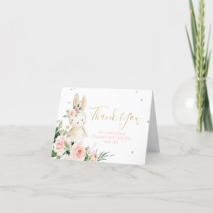 Some Bunny is Turning One First Birthday Letterpress Thank You Card