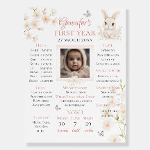 Some Bunny is Turning One First Year Milestones