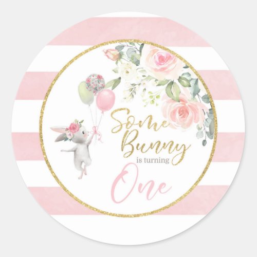 Some Bunny is turning ONE Sticker