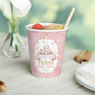 Some Bunny is Turning Three 3rd Birthday Paper Cups
