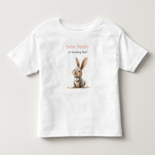 Some Bunny Kids Birthday Toddler T-shirt (Front)