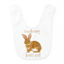 Some bunny loves me bib