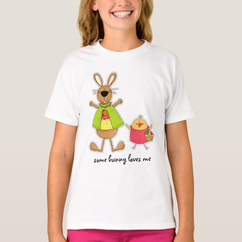 Some Bunny Loves Me Easter Gift Kids T_Shirts