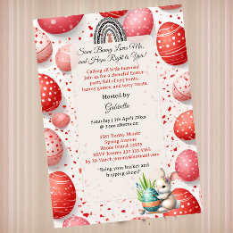 Some Bunny Loves Me Egg Hunt Little Kids Spring  Invitation