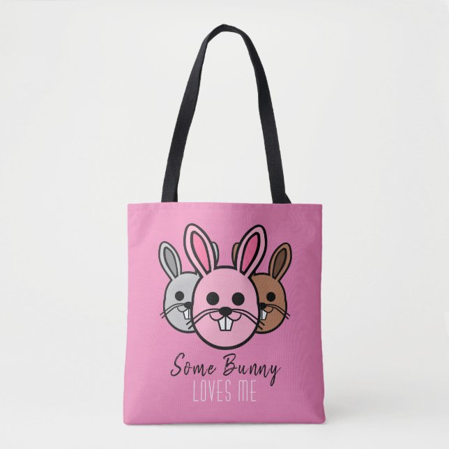 Some Bunny Loves Me Tote Bag (Front)