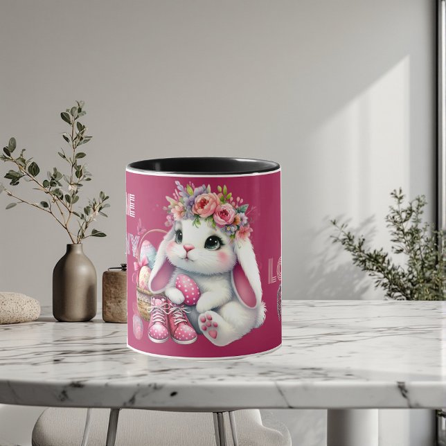 Some Bunny Loves Me Whimsical Spring Personalized  Mug (Some Bunny Loves Me Whimsical Spring Personalized Mug)
