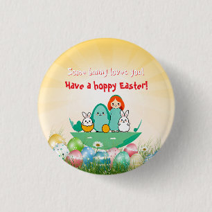 Some bunny loves you button