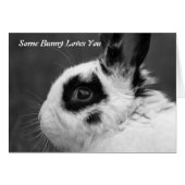 Some bunny loves you card (Front Horizontal)