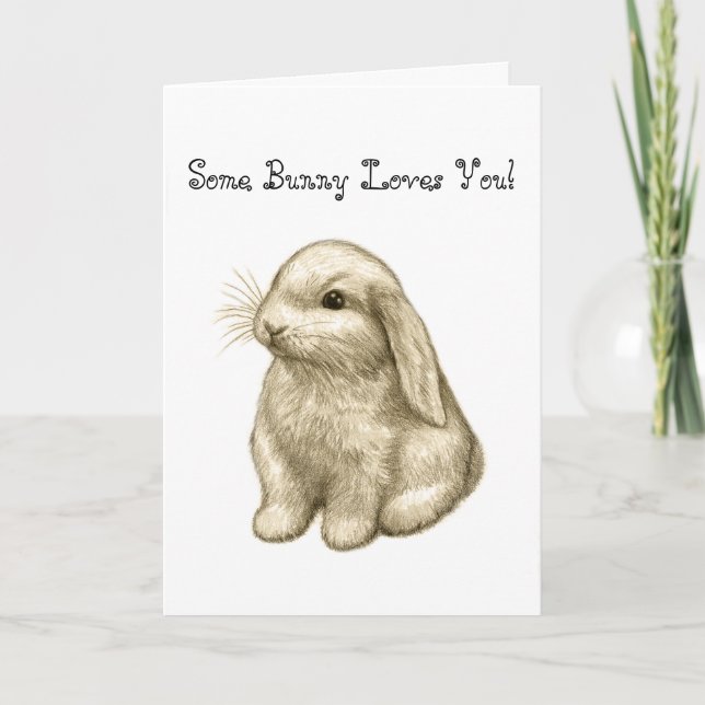 Some Bunny Loves You! Card (Front)