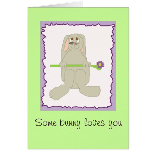 Some bunny loves you cards (Front)