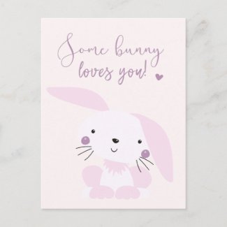 Some bunny loves you! Cute Classroom Valentine