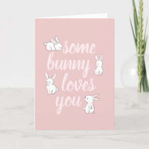 Some bunny loves you cute Easter Bunny Holiday Card