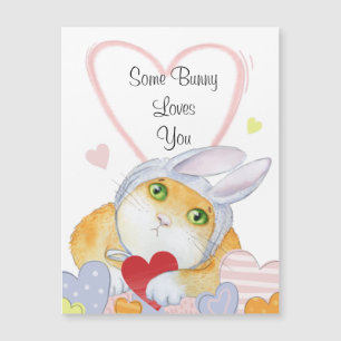 Some Bunny Loves You Cute Watercolor