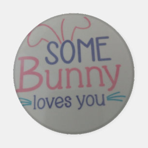 some bunny loves you Easter coasters