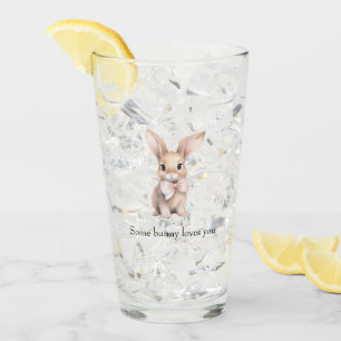 Some Bunny Loves You Glass