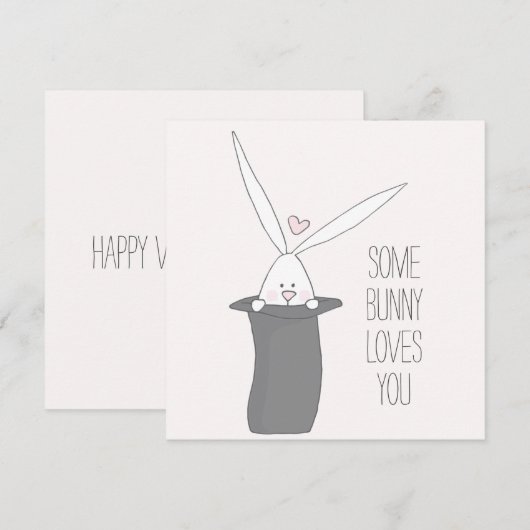 Some Bunny Loves You - Happy Valentine's Day! (Front/Back)