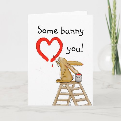 Some Bunny loves You Holiday Card