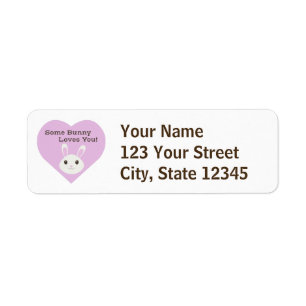 Some Bunny Loves You Label