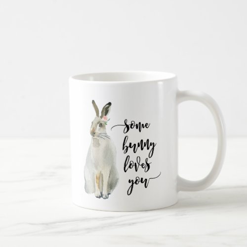 some bunny loves you mug cute hare