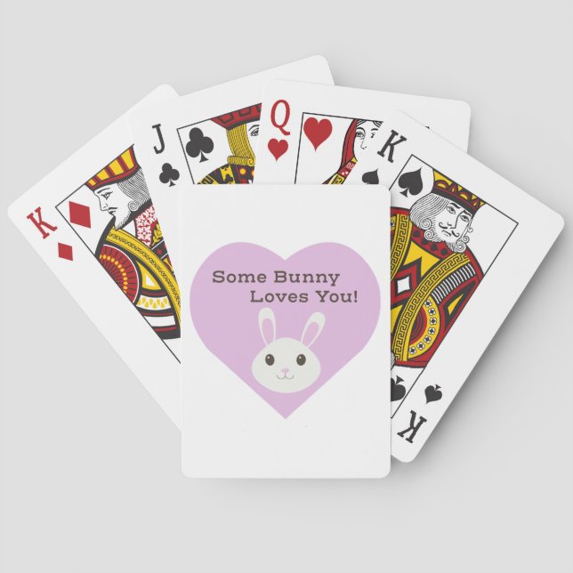 Some Bunny Loves You Poker Cards (Back)