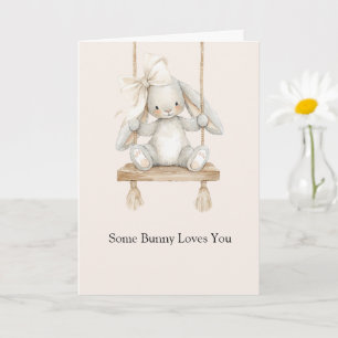 Some Bunny Loves You Swing Card