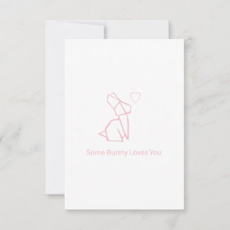 Some Bunny Loves You Thank You Card