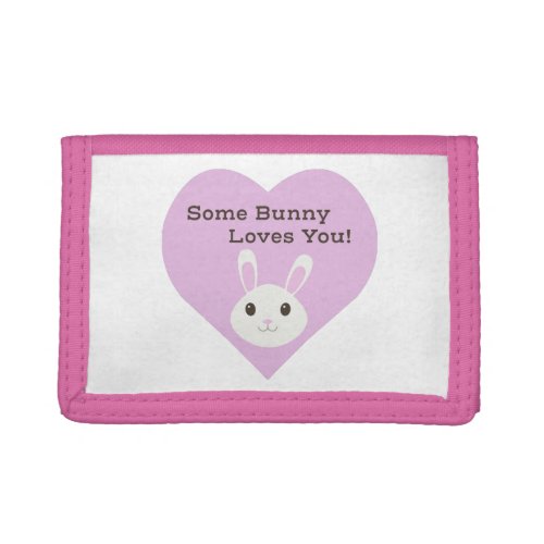 Some Bunny Loves You Trifold Wallet