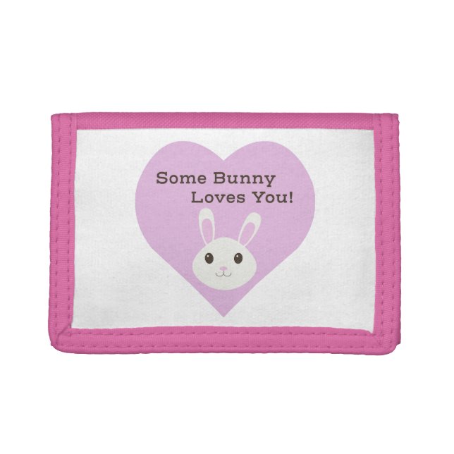 Some Bunny Loves You Trifold Wallet (Front)