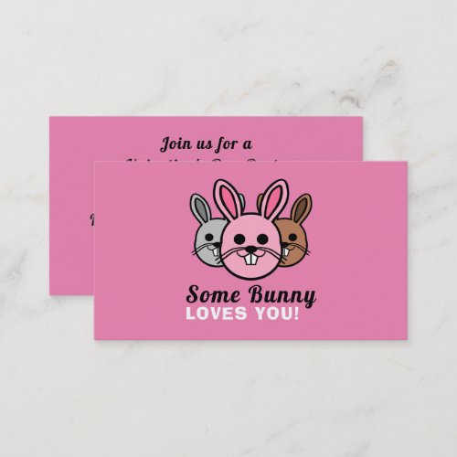 Some Bunny Loves You Valentines Day Party Ticket