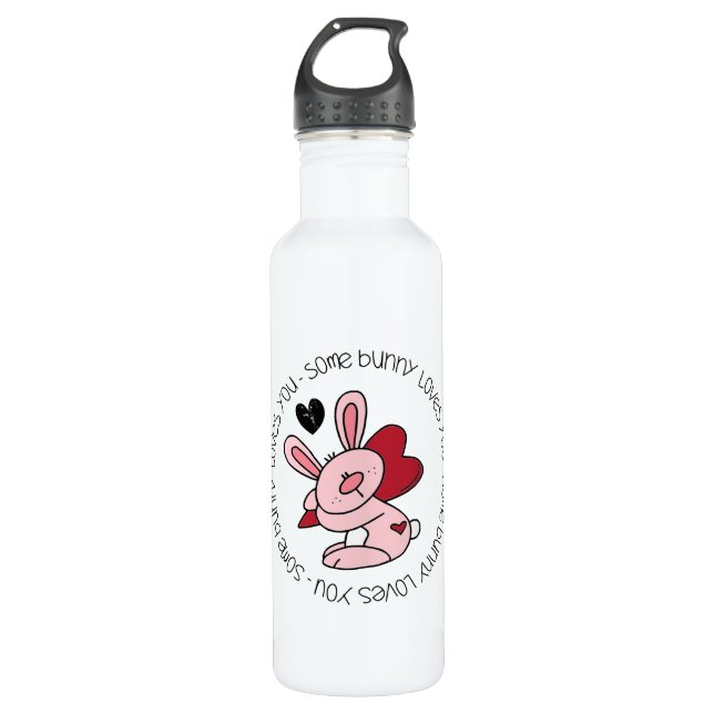 Some Bunny Loves You Water Bottle (Front)