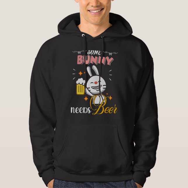 Some Bunny Needs Beer  Drinking Easter Tee (Front)