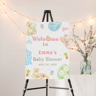 Some Bunny Pastel Baby Shower Welcome Foam Board