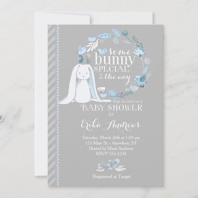 Some Bunny Special Baby Shower Invitation (Front)
