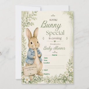 Some Bunny Special Baby Shower Invitation /Vintage