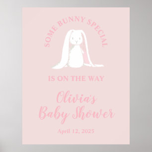 Some Bunny Special Baby Shower Poster